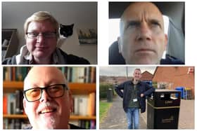 (Clockwise from top left) Scott Burrows, Graham Hurst, Dominic McDonough and Martin Old. No picture provided for  Anthony Usher.