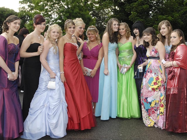 A colourful scene from the 2009 Venerable Bede School prom.
