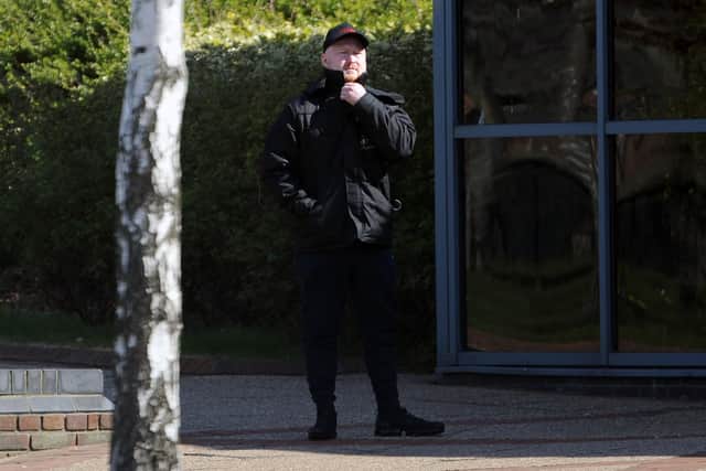 Dalton Rush, leaving South Tyneside Magistrates Court, South Shields, after a previous hearing.