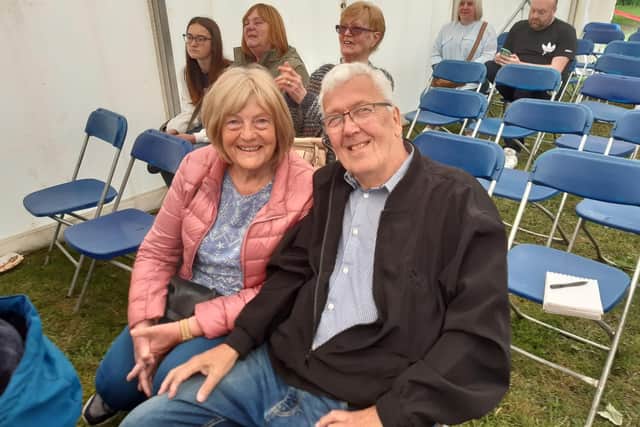 June and Peter Turnbull. June was hoping to get some recipe ideas from Rosemary Shrager.
