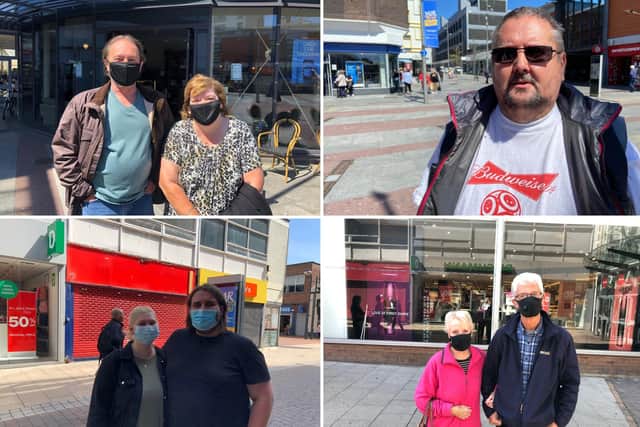 Shoppers in Sunderland City Centre have their say on wearing face masks.