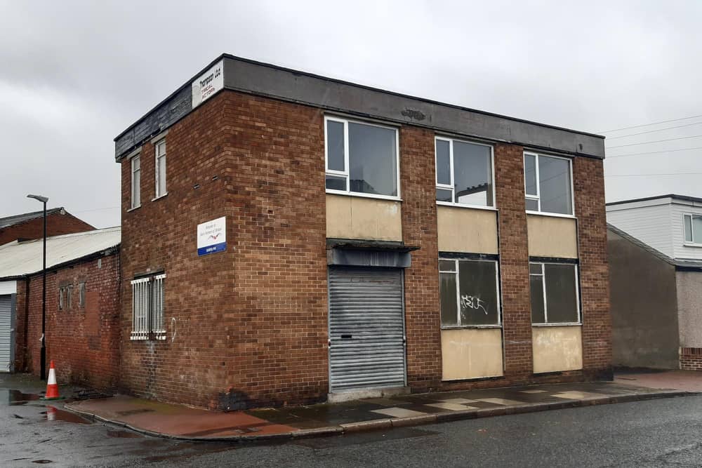 Plans have been submitted to convert an unused office building in Matamba Terrace into a two-bedroom home. Picture by LDRS.
