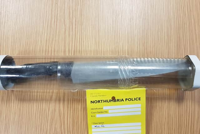 One of the knives recovered during Operation Sceptre which took place in March.