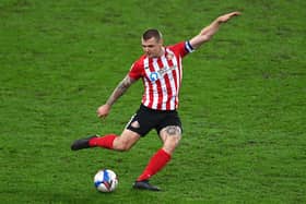 Sunderland player Max Power in action.