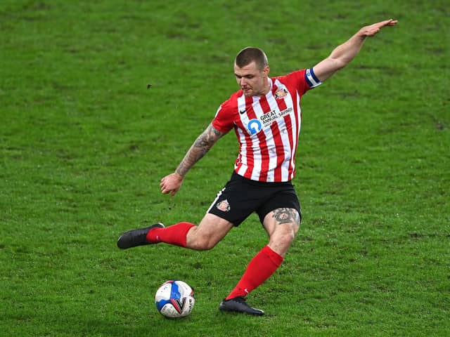 Sunderland player Max Power in action.