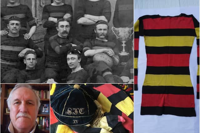 The kit of a Sunderland rugby player has been discovered in perfect condition – 140 years after he played in it!