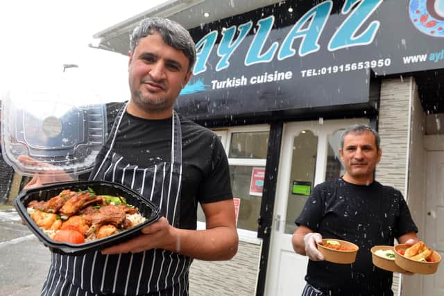 Aylaz Turkish Cuisine takeaway on Beachville Street. From left owner Huseyin Albayrak and chef Tekin Eroiyat.