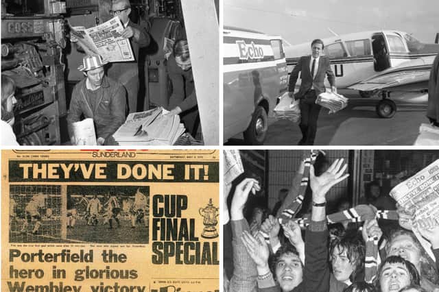 The story of the Sunderland Echo Cup Final sports edition and how it reached the fans.