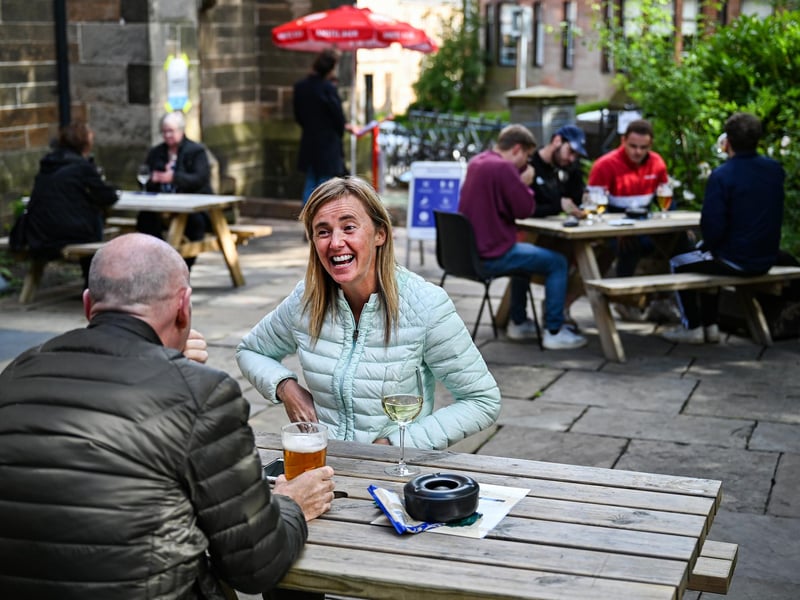 Hospitality venues, including pubs, restaurants and cafes, can open until 8pm indoors, without alcohol, and outdoors where alcohol can be consumed. Local licencing laws will apply outdoors.