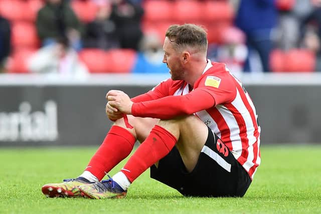 Aiden McGeady at the end of the Lincoln City play-off game.