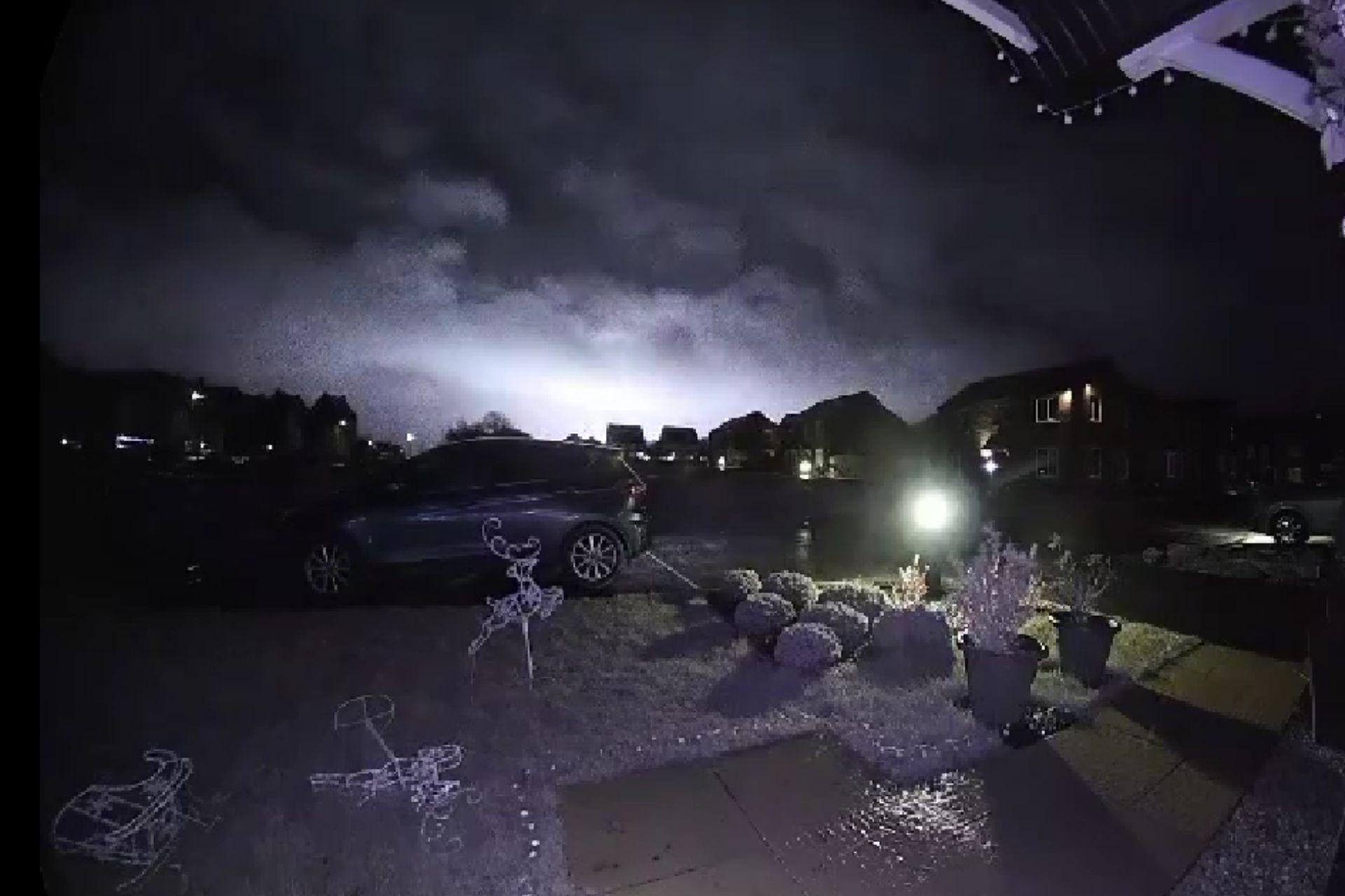 Doorbell cam captures ‘big flash of light’ as ‘loud bang’ heard across ...