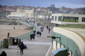 Picture from the first day of third national lockdown at Seaburn, Sunderland
