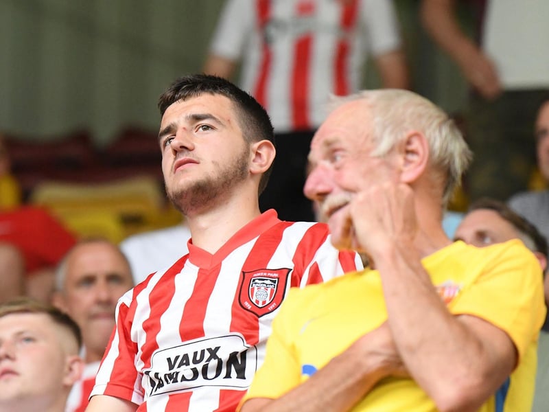 Sunderland fans away from home against Bradford CIty during pre-season.