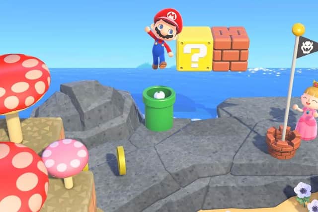 Warp pipes will allow you to travel between two spots on your island (Image: Nintendo)