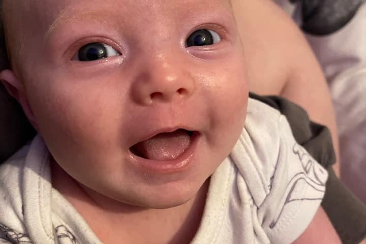 Jess Dunstan, said: "Daisy, now 8 weeks old, born 16th December ! Gave me something to look forward to during lockdown and now something to smile about."