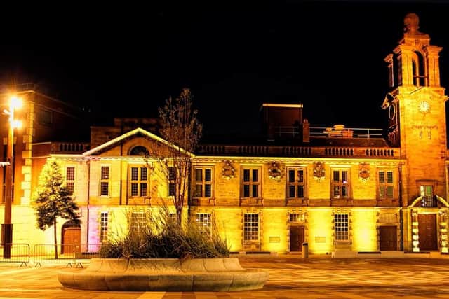 Keel Square is among the landmarks being lit yellow again. Picture: Mick Naisbitt.
