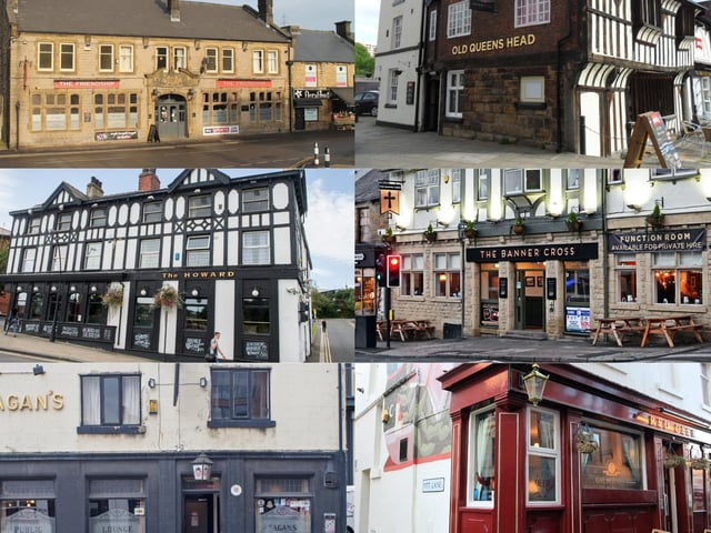 1. The Friendship, Stocksbridge, 2. The Old Queens Head, city centre, 3. The Howard, city centre, 4. Banner Cross, Ecclesall, 5. Fagan's, city centre, 6. Red Deer, city centre.