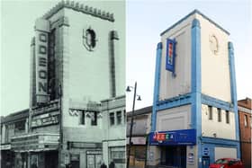 The Mecca Bingo hall, as it is today, and the Odeon cinema back in the day.