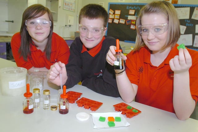 Pupils from Easington Community Science College became apprentices for the day when they made and sold their own soaps and bath bombs in 2009.