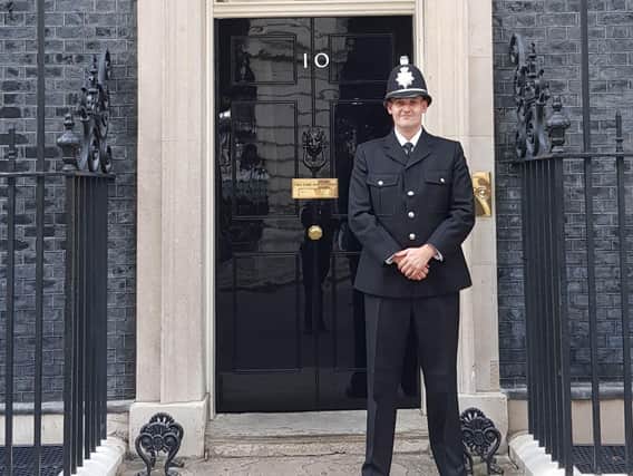 Pc Ben Waites at Downing Street