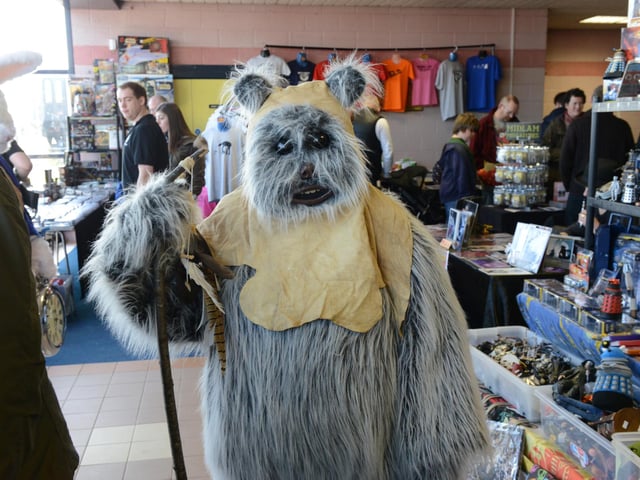 An Ewok at the SciFair which was held at the Seaburn Centre in 2014.