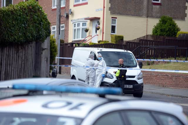 Forensics have been at the scene throughout the day.
