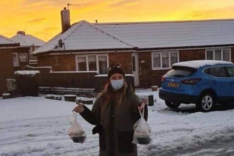 Julie Griffiths has been delivering home-made broth and pie to vulnerable people in Murton