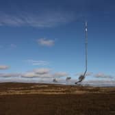 The old Bilsdale Mast is demolished via controlled explosions after it could not be repaired.