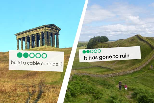 Not every reviewer on TripAdvisor was impressed with the North East's historic landmarks!