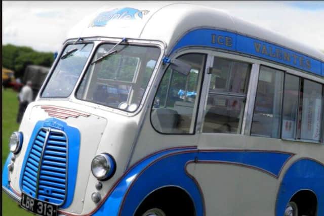 The Valente's Morris ice cream van