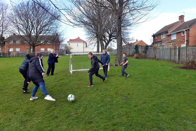 Thornhill Park School pupils play in the playground which Echo readers are helping to equip by backing a new £25,000 campaign.