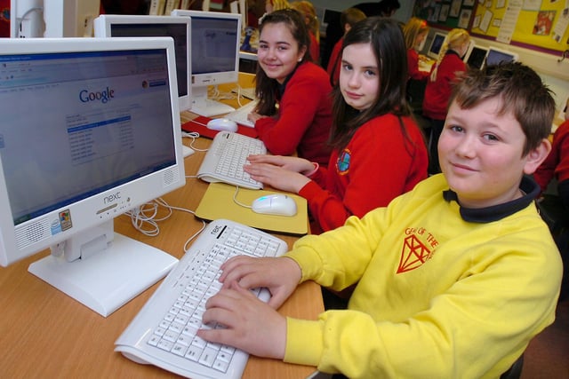 Learning about Internet safety at Redby Primary School in Year 6 in 2010.