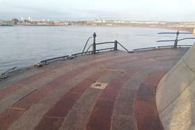October 2023 - Storm Babet damage at Roker Pier. Credit: Sunderland City Council