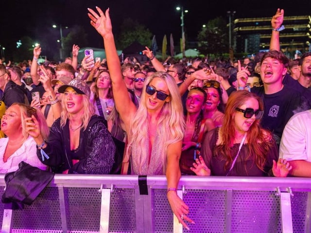 Dance music fans packed Keel Square on Saturday night.