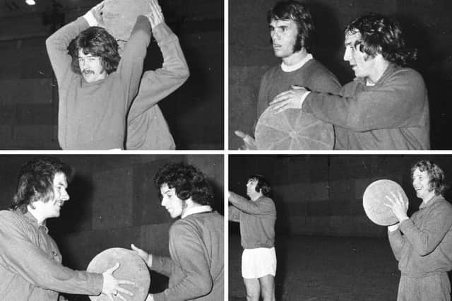 Sunderland players in training for the FA Cup 6th round tie in 1973.