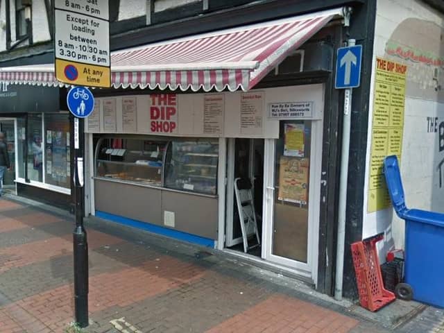 The Dip Shop was given a zero star food hygiene rating during an assessment.