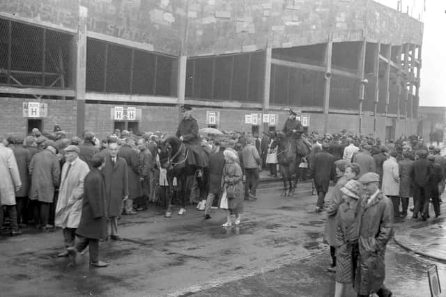 The queue outside the Roker End before Italy v Chile in 1966. Locals expected a brutal game - and they got one.