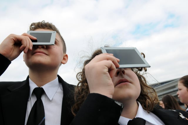 Boldon School's Year 7 and 8 students took part in solar eclipse experiments as part of the BBC's Stargazing Live event in 2015.