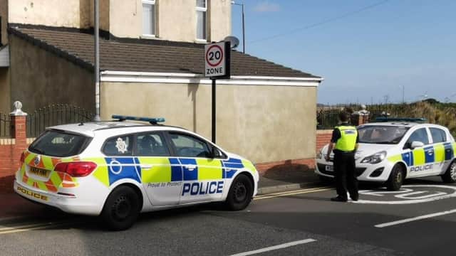 Police carried out a search warrant in Easington Lane.