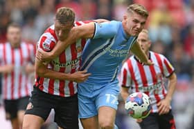 Coventry City striker Viktor Gyokeres during the Sky Bet Championship between Sunderland and Coventry City at Stadium of Light on July 31, 2022 in Sunderland, England. (Photo by Stu Forster/Getty Images)