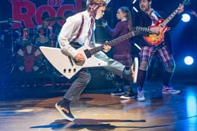 A publicity shot showing a scene from School Of Rock at New London Theatre. ©Tristram Kenton