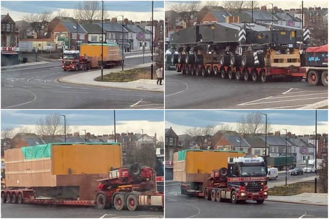 The cranes are being moved over three days. Pics: Susan Barraclough