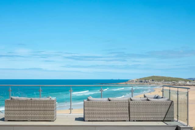 Views from the terrace at Fistral Beach Hotel & Spa. Photo by Matthew Hawkey