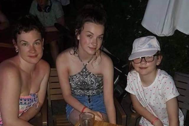 Leanne on a much-cherished holiday with her daughters in Turkey.