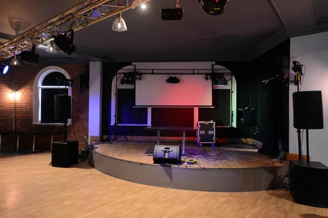 The Peacock's upstairs music venue.