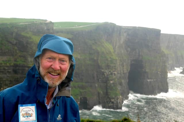 Brian Burnie at the cliffs of Moher.