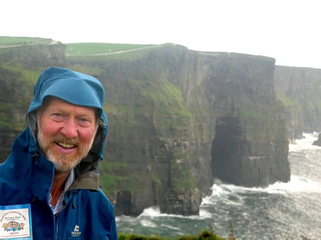 Brian Burnie at the cliffs of Moher.