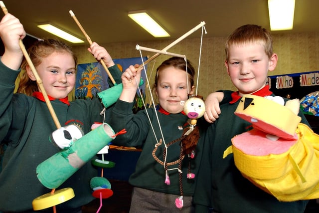 Puppets and pupils in this great picture from 2004. Does it bring back happy memories for you?
