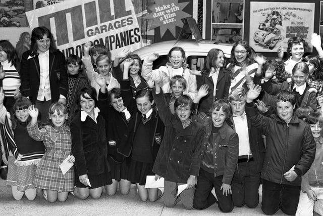 Who's for a trip to the cinema with the Echo's Chipper Club? Members were off to the Odeon cinema in May 1974 to watch Herbie Rides Again.