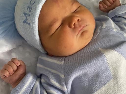 Beth Lindley, said: "Mace Heley born 28/02/21 weighing 9lb 11oz